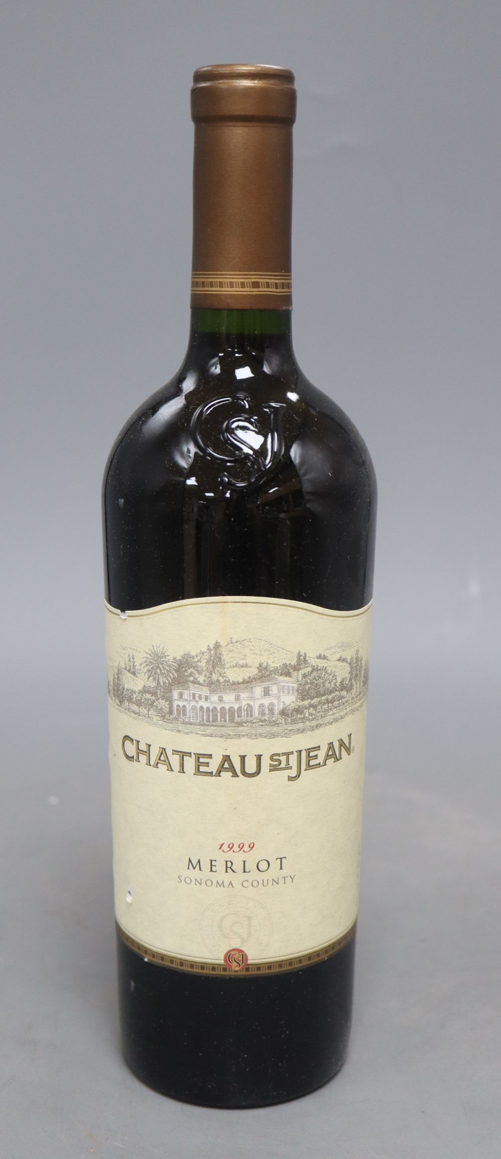 Six bottles of Chateau St Jean Merlot, Sonoma County 1999, United States 1999